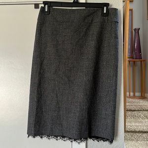 Grey pencil skirt